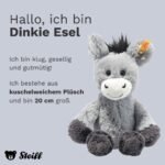 Steiff Kuscheltier Dinkie Esel, Süßes Stofftier mit Kunststoffaugen, Kinder, Jungen & Mädchen – Bild 5