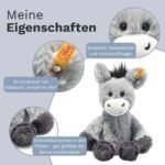 Steiff Kuscheltier Dinkie Esel, Süßes Stofftier mit Kunststoffaugen, Kinder, Jungen & Mädchen – Bild 4