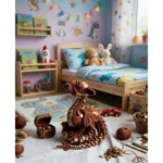 Crochet Dragon Pattern PDF Amigurumi | Brown Fantasy Dragon with Gold Leaf Scales | Instant Download – Bild 2